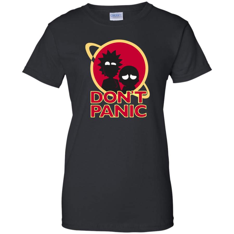 AGR Womens Rick And Morty Don’t Panic Shirt