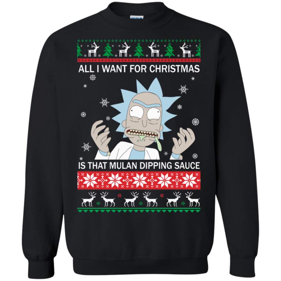 AGR Rick and Morty – All I Want For Christmas Is That Mulan Dipping Sauce Sweatshirt