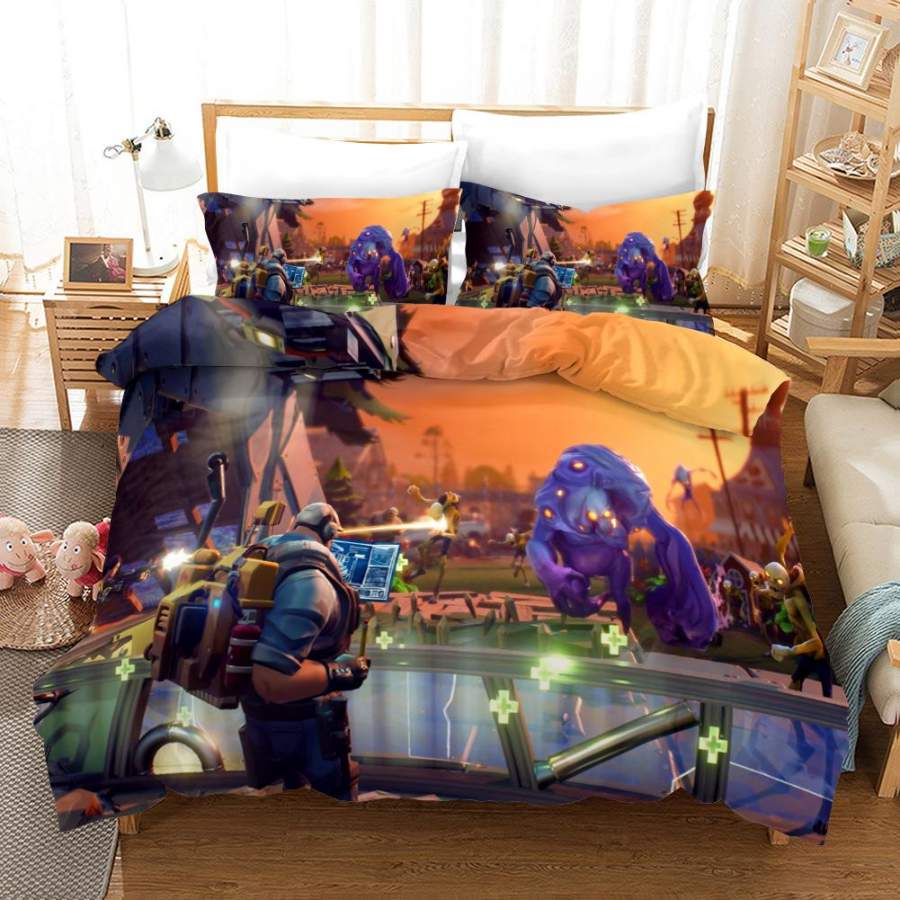 Fortnite Chapter2 Season 3 #28 Duvet Cover Quilt Cover Pillowcase Bedding Set Bed Linen Home Bedroom Decor