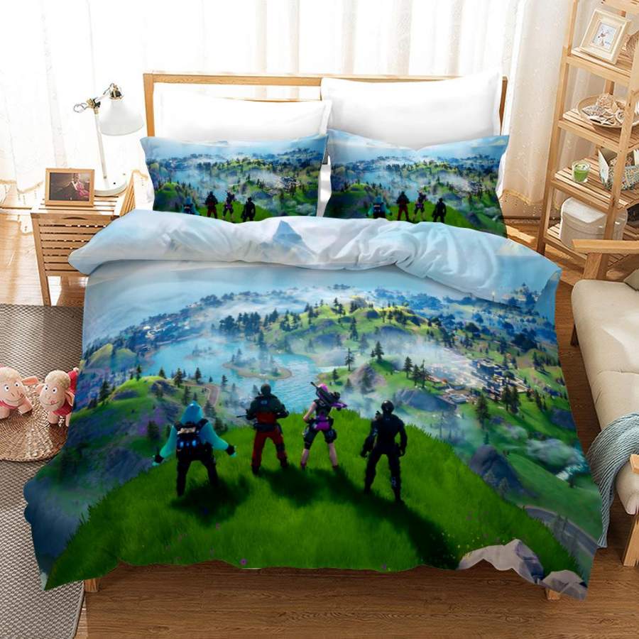 Fortnite Chapter2 Season 3 #36 Duvet Cover Quilt Cover Pillowcase Bedding Set Bed Linen Home Bedroom Decor