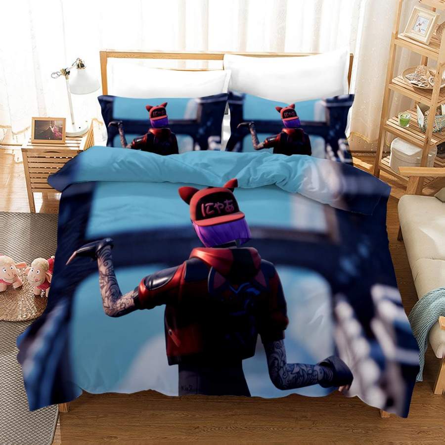 Fortnite Chapter2 Season 3 #38 Duvet Cover Quilt Cover Pillowcase Bedding Set Bed Linen Home Bedroom Decor