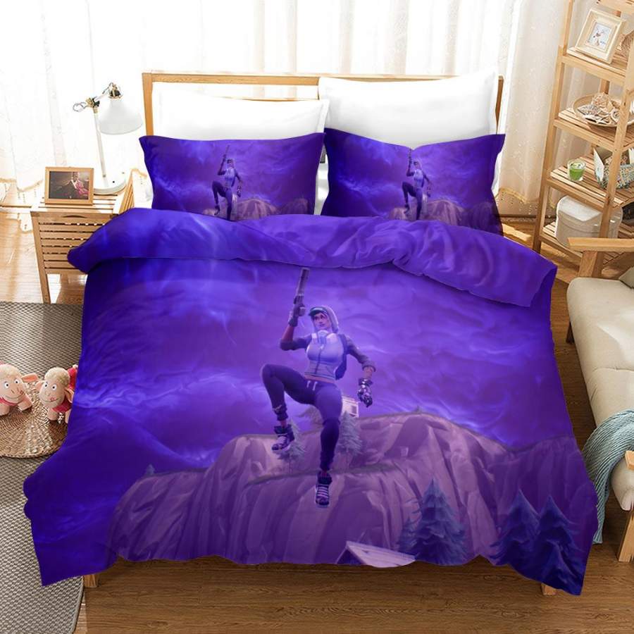 Fortnite Chapter2 Season 3 #24 Duvet Cover Quilt Cover Pillowcase Bedding Set Bed Linen Home Bedroom Decor