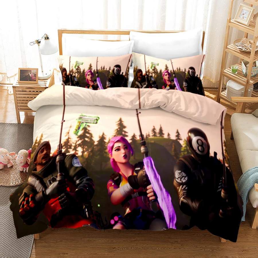 Fortnite Chapter2 Season 3 #22 Duvet Cover Quilt Cover Pillowcase Bedding Set Bed Linen Home Bedroom Decor