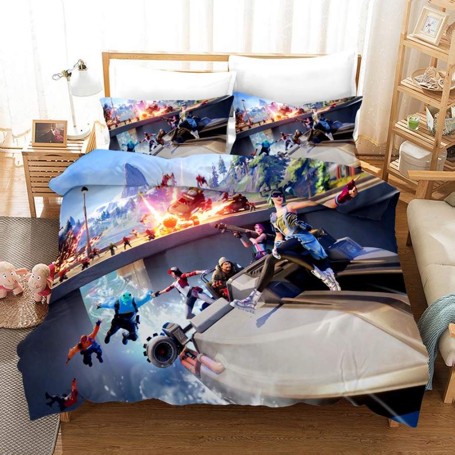 Fortnite Chapter2 Season 3 #27 Duvet Cover Quilt Cover Pillowcase Bedding Set Bed Linen Home Bedroom Decor