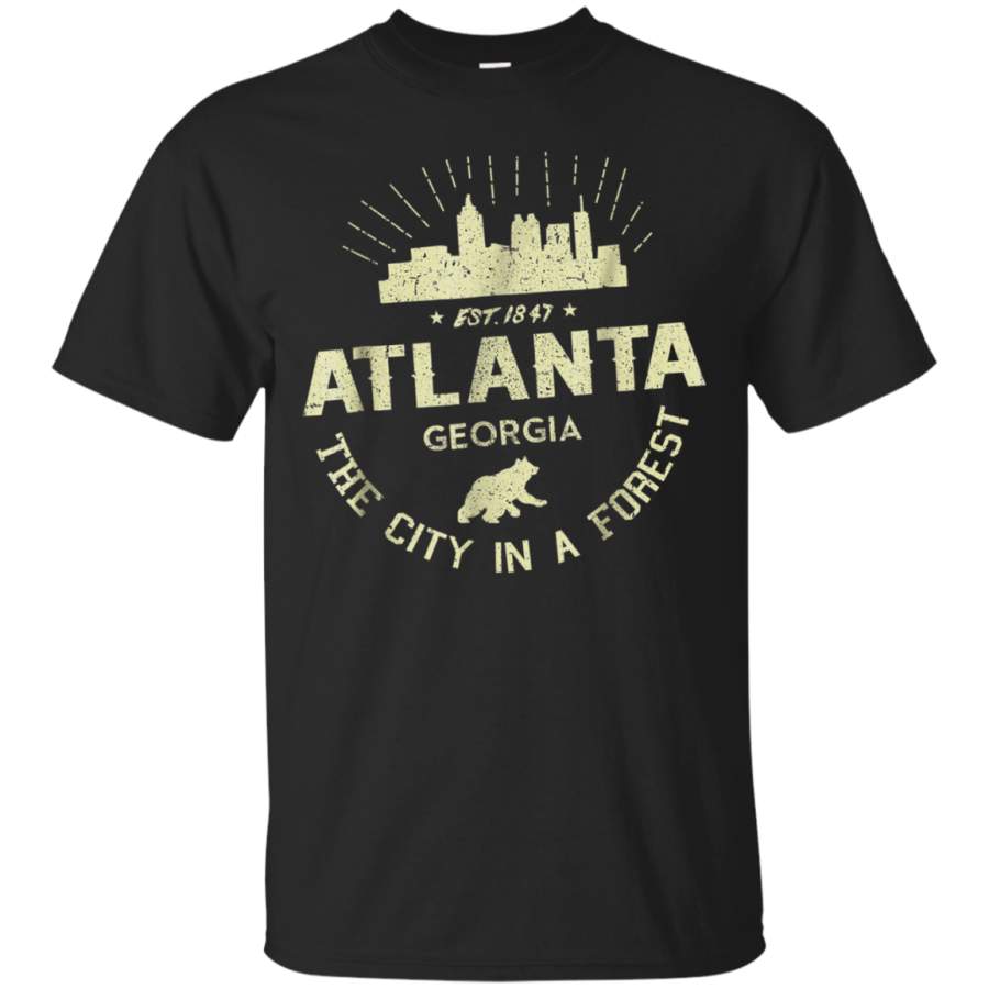 AGR Atlanta ATL Shirt The City In A Forest Georgia Distressed S