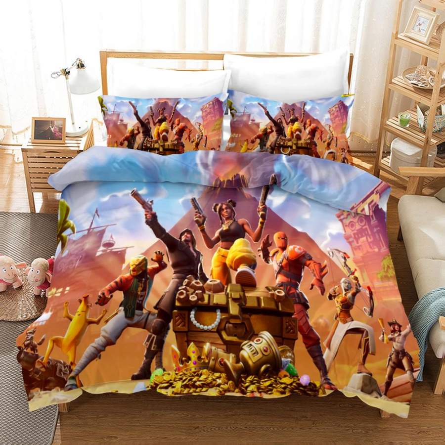 Fortnite Chapter2 Season 3 #34 Duvet Cover Quilt Cover Pillowcase Bedding Set Bed Linen Home Bedroom Decor