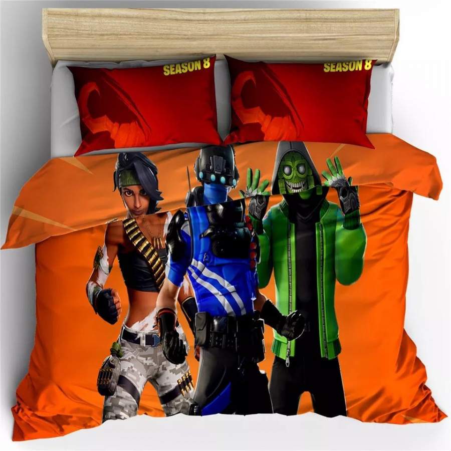 Fortnite Team #31 Duvet Cover Quilt Cover Pillowcase Bedding Set Bed Linen Home Bedroom Decor