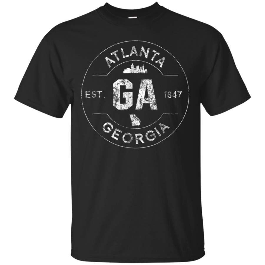 AGR Atlanta ATL The City In A Forest Distressed Georgia Shirt