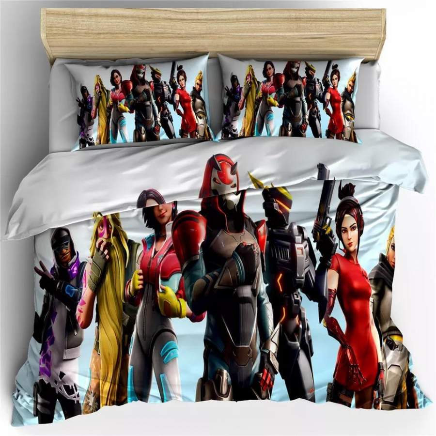 Fortnite Team #33 Duvet Cover Quilt Cover Pillowcase Bedding Set Bed Linen Home Bedroom Decor