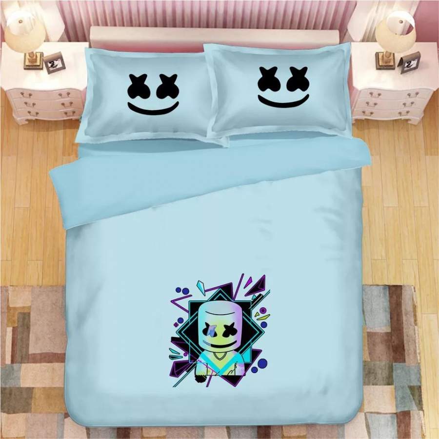 Fortnite Marshmello DJ #11 Duvet Cover Quilt Cover Pillowcase Bedding Set Bed Linen