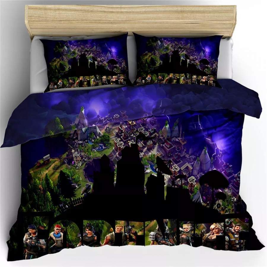 Fortnite Team #32 Duvet Cover Quilt Cover Pillowcase Bedding Set Bed Linen Home Bedroom Decor