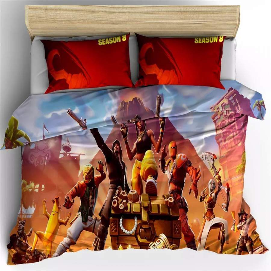 Fortnite Team #29 Duvet Cover Quilt Cover Pillowcase Bedding Set Bed Linen Home Bedroom Decor