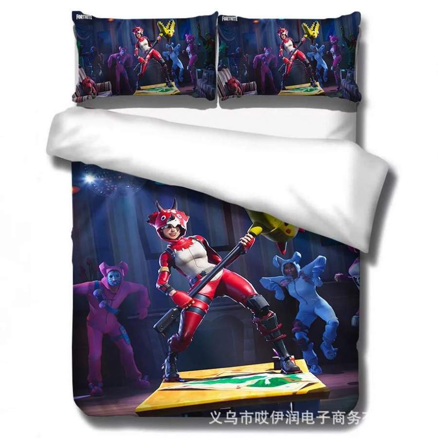 Game Fortnite Tricera Ops #12 Duvet Cover Quilt Cover Pillowcase Bedding Set Bed Linen