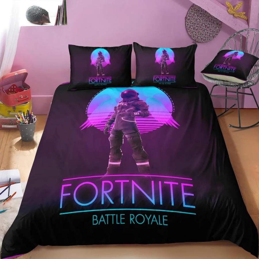 Fortnite Team Dark Voyager #22 Duvet Cover Quilt Cover Pillowcase Bedding Set Bed Linen Home Decor