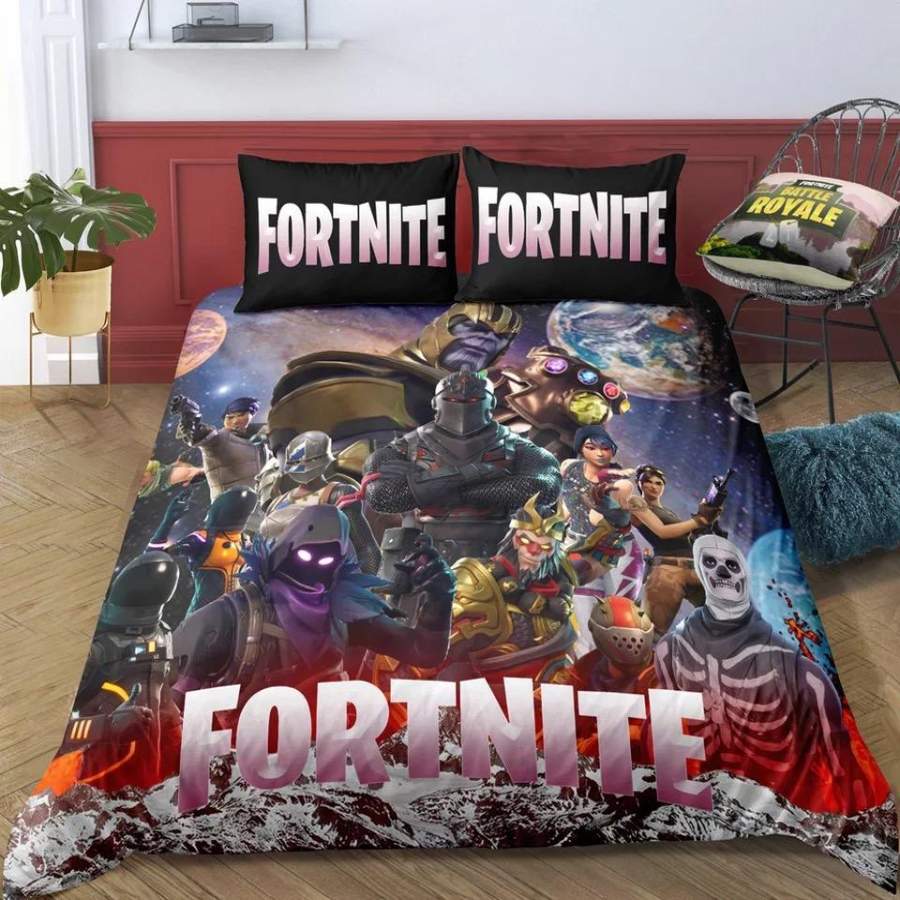 Fortnite Team #18 Duvet Cover Quilt Cover Pillowcase Bedding Set Bed Linen Home Decor