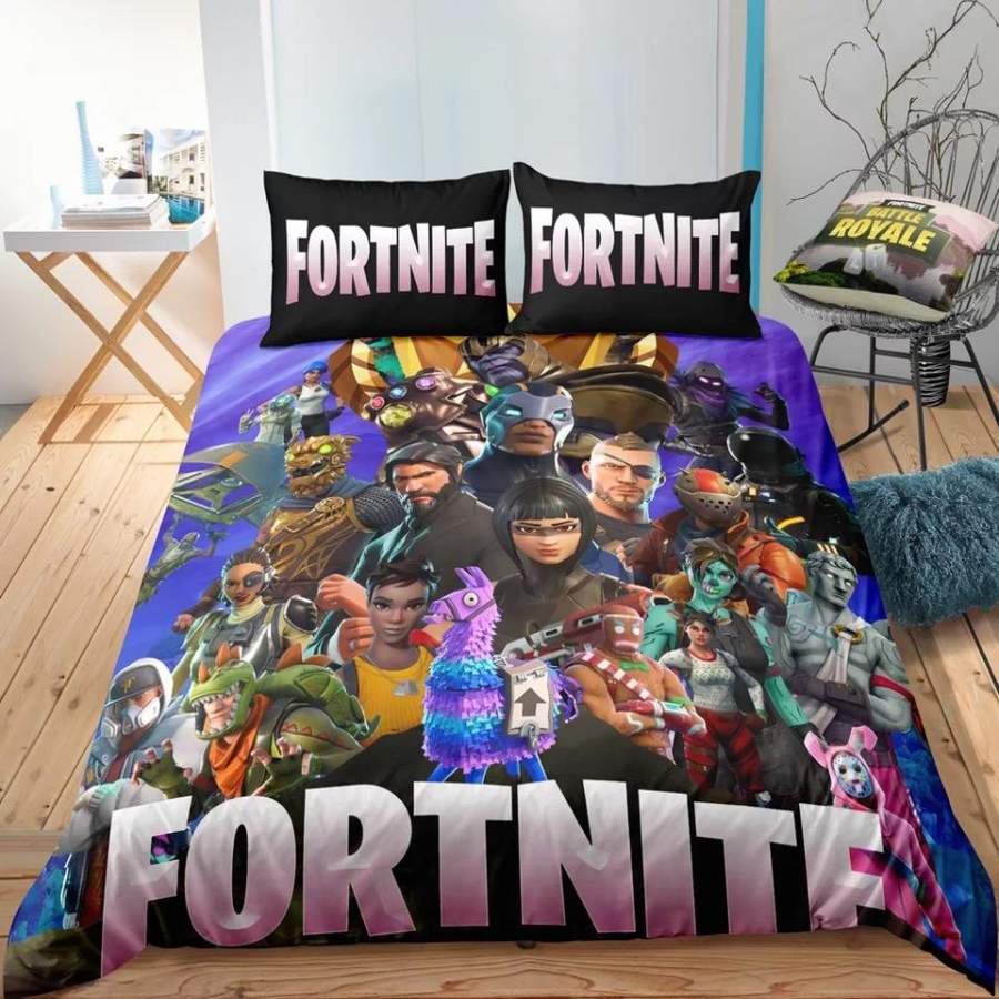 Fortnite Team #17 Duvet Cover Quilt Cover Pillowcase Bedding Set Bed Linen Home Decor