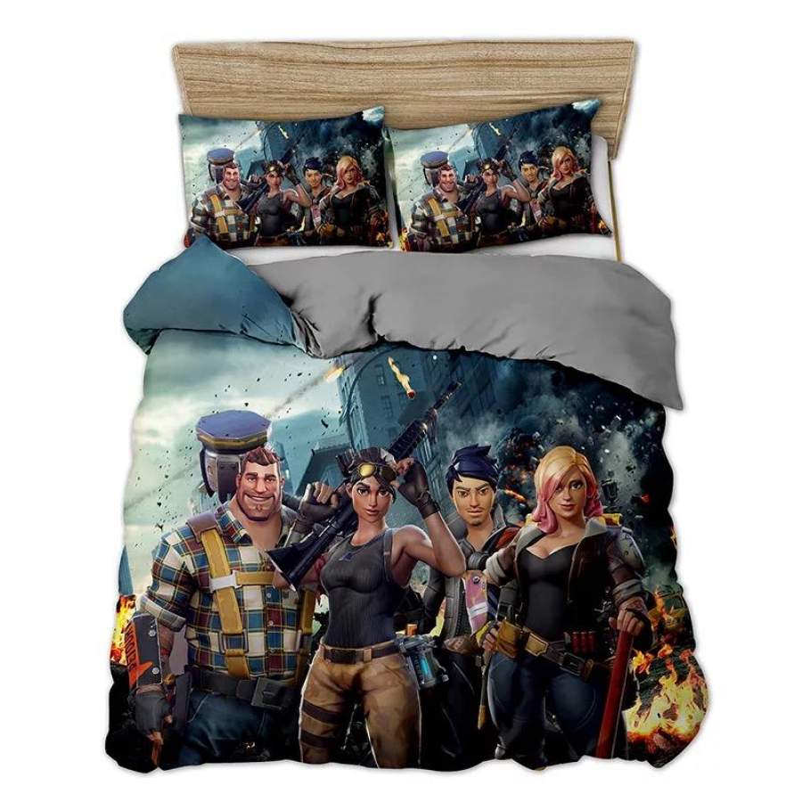 Fortnite Team #21 Duvet Cover Quilt Cover Pillowcase Bedding Set Bed Linen Home Decor