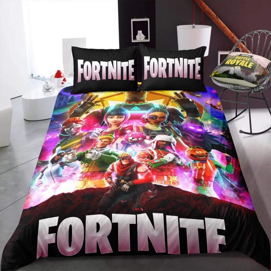 Fortnite Team #16 Duvet Cover Quilt Cover Pillowcase Bedding Set Bed Linen Home Decor