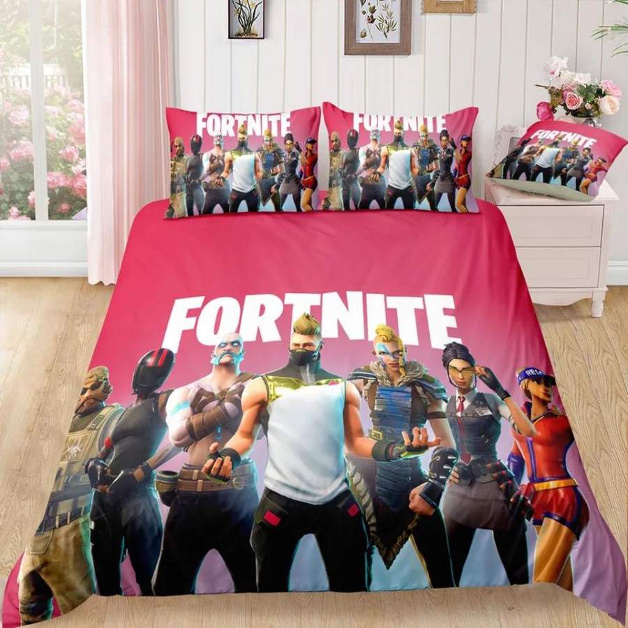 Fortnite Team #10 Duvet Cover Quilt Cover Pillowcase Bedding Set Bed Linen Home Decor