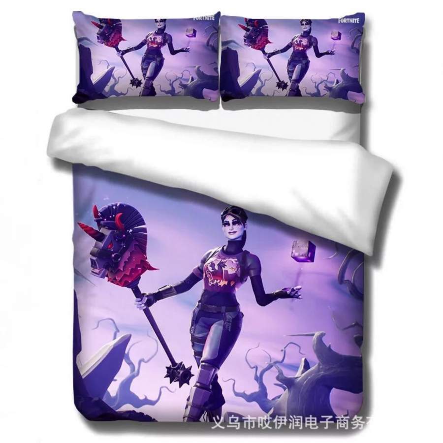 Game Fortnite Season 8 Dark Bomber #9 Duvet Cover Quilt Cover Pillowcase Bedding Set Bed Linen