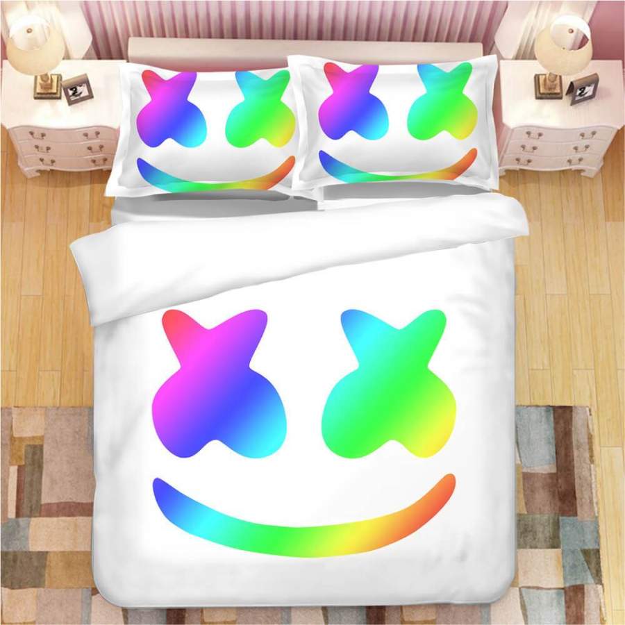 Fortnite Marshmello DJ #4 Duvet Cover Quilt Cover Pillowcase Bedding Set Bed Linen