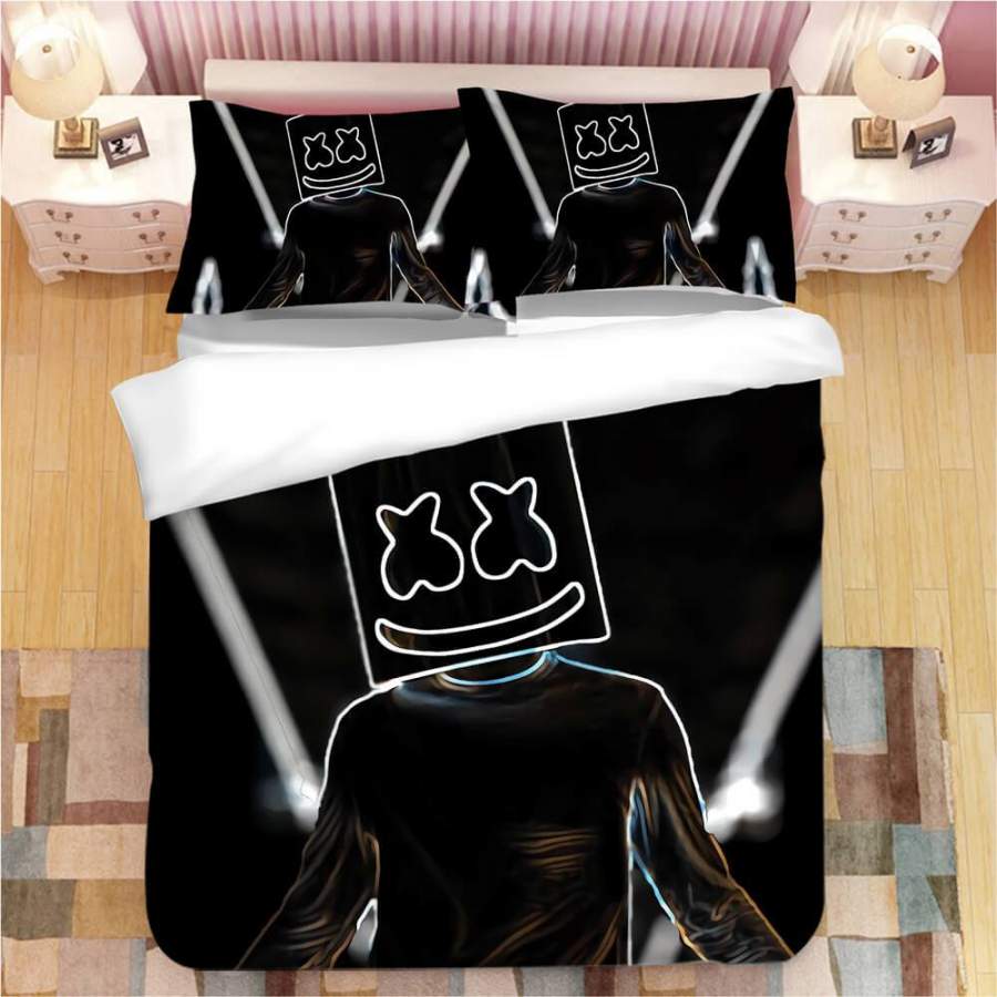 Fortnite Marshmello DJ #8 Duvet Cover Quilt Cover Pillowcase Bedding Set Bed Linen