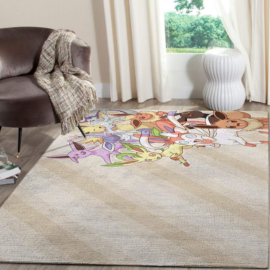 Eevee Pokemon Anime FN070242 Movies Area Rug – Floor Decor The US Decor