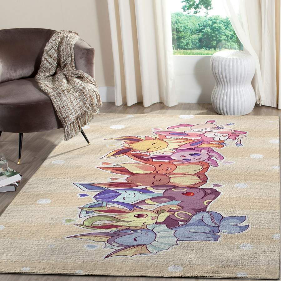 Eevee Pokemon Anime FN070235 Movies Area Rug – Floor Decor The US Decor