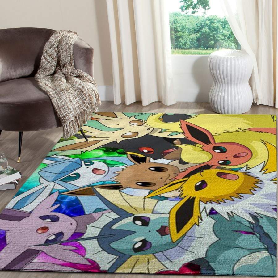 Eevee Pokemon Anime FN070239 Movies Area Rug – Floor Decor The US Decor