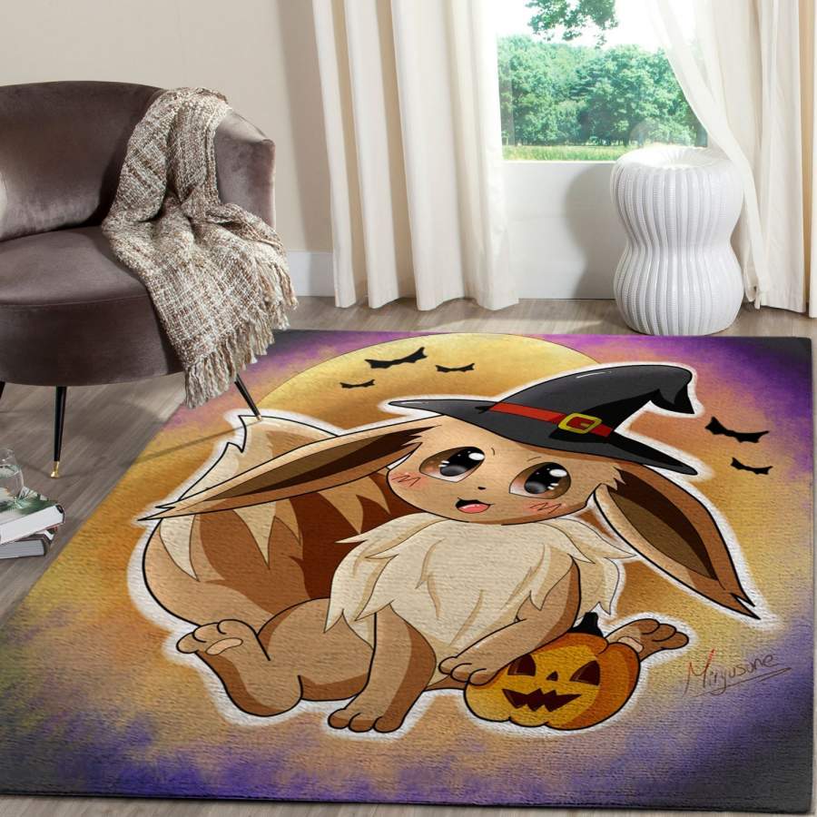 Eevee Halloween Pokemon Anime FN080222 Movies Area Rug – Floor Decor The US Decor