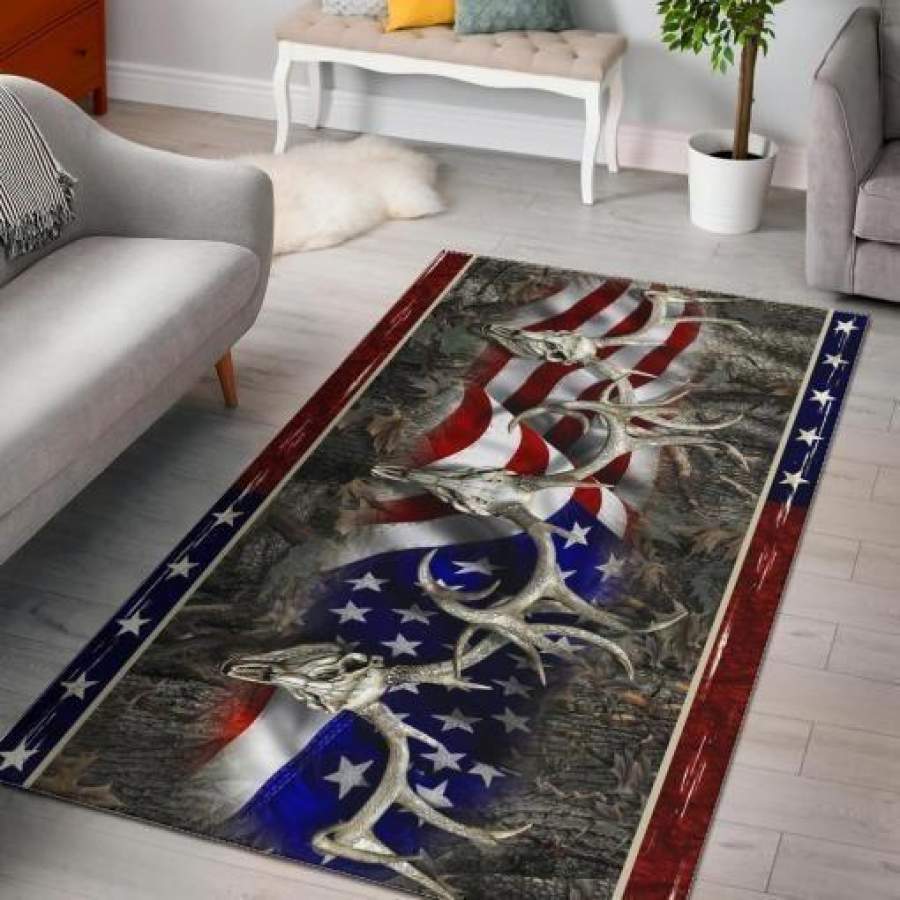 Hunting Deer Area Rugs Living Room Carpet FN051219 Local Brands Floor Decor The US Decor