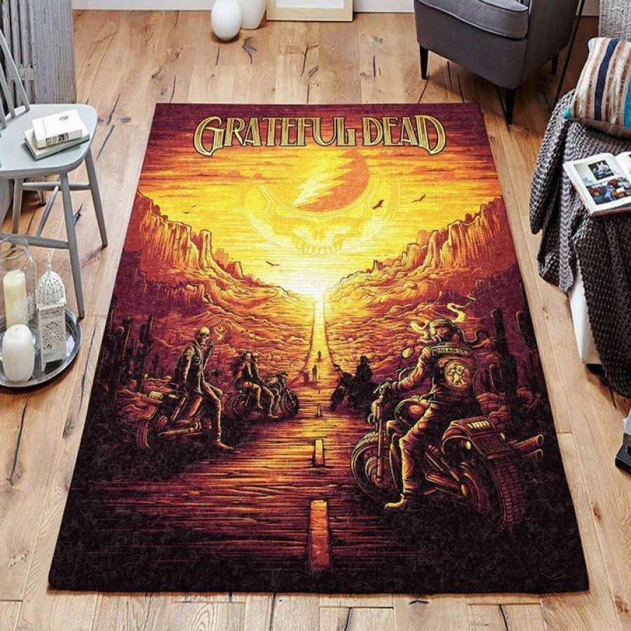 Music Fans Grateful Dead Area Rug – Music Home Decor – HomeBeautyUS