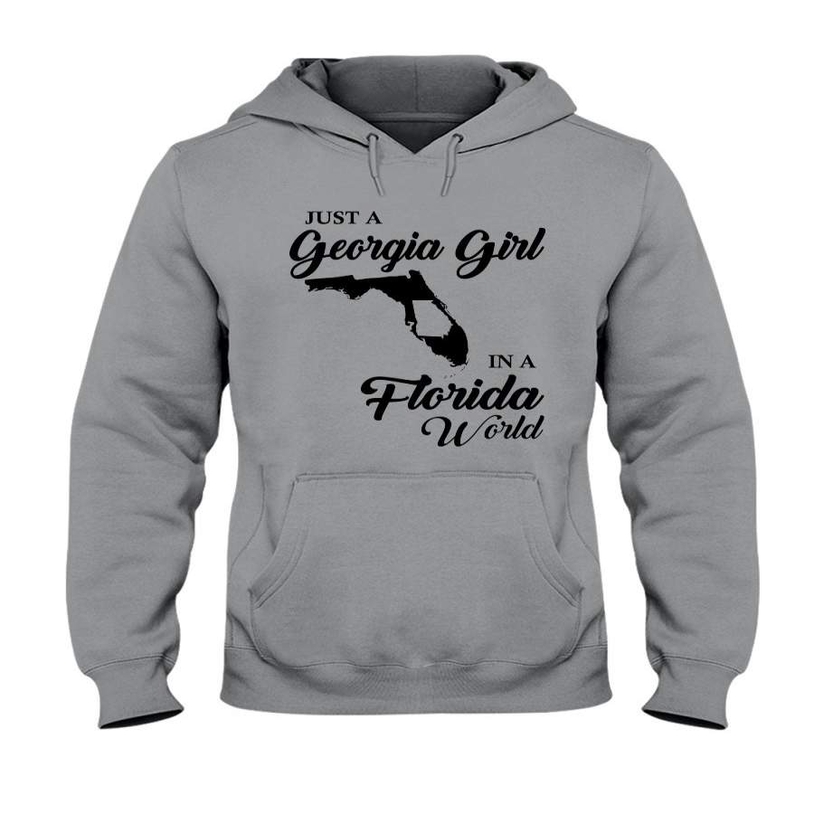 Just A Georgia Girl In A Florida World Personalized Country Gift Hoodie