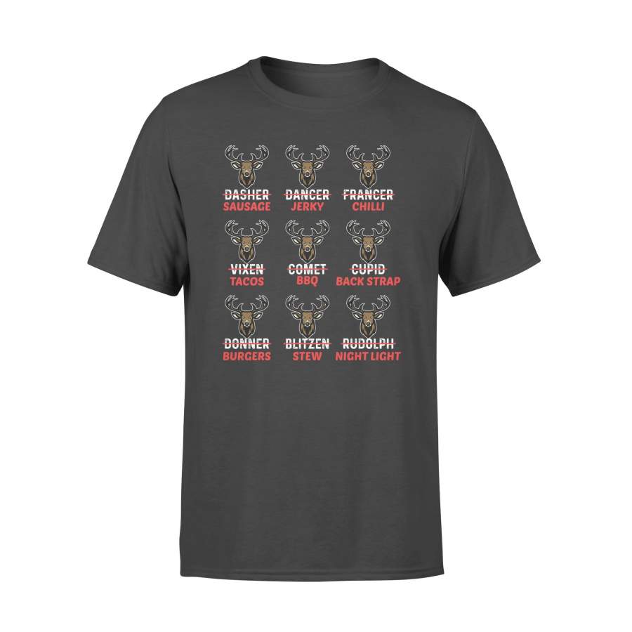 Funny Christmas Deer Bow Hunting Santa Men Women Hunter Gift T-shirt