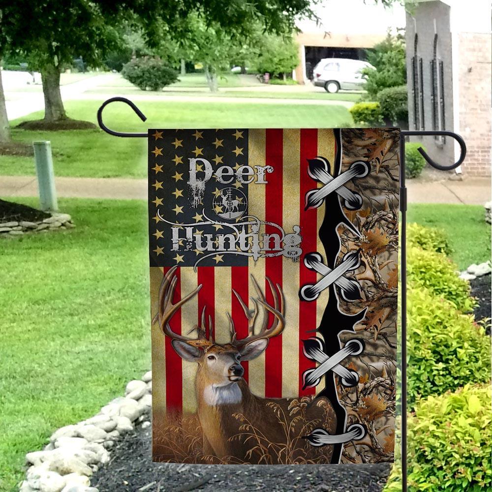 Deer Hunting Dear 3D Printed American House Garden Flag