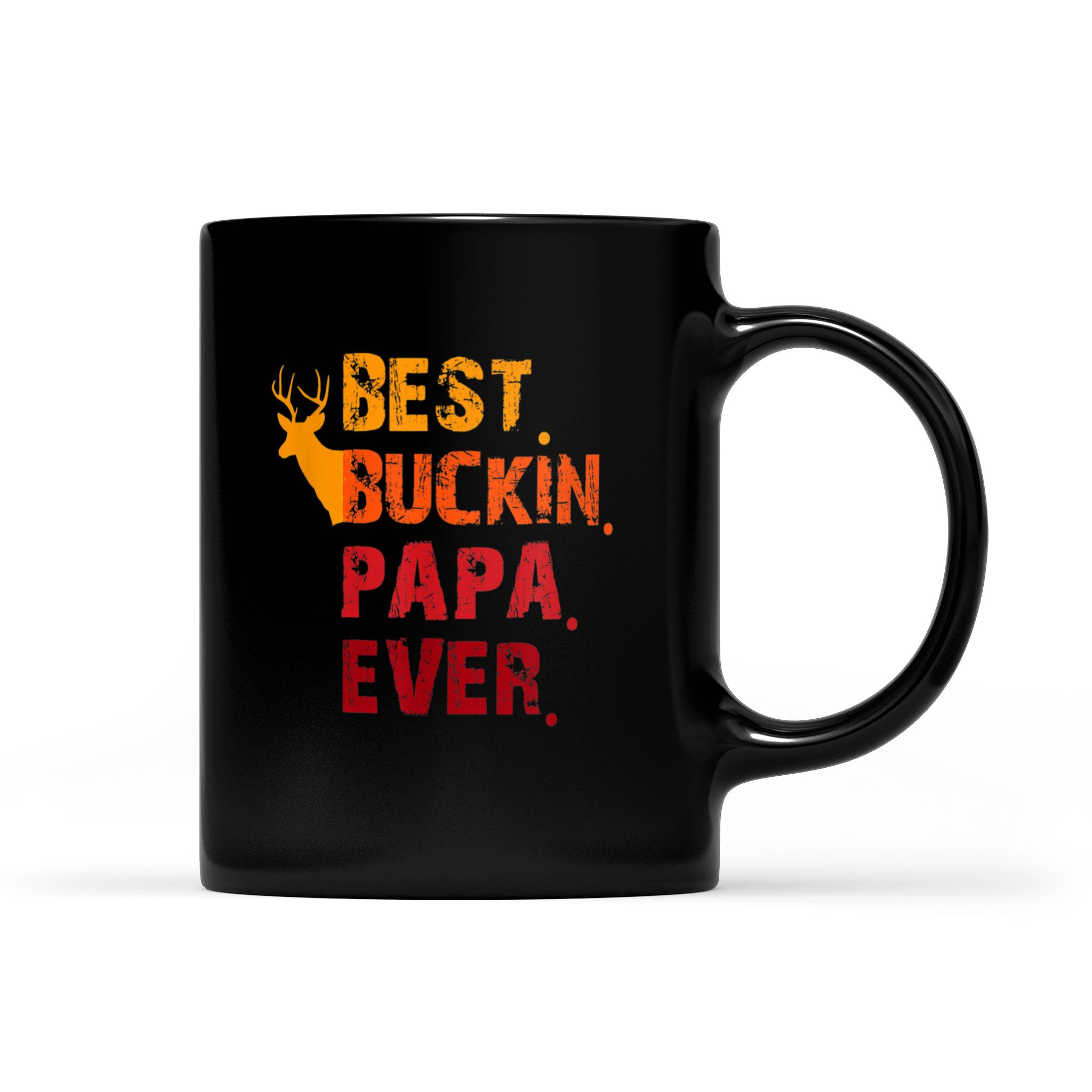 Best Buckin Papa Ever Deer Hunting Father Day – Black Mug