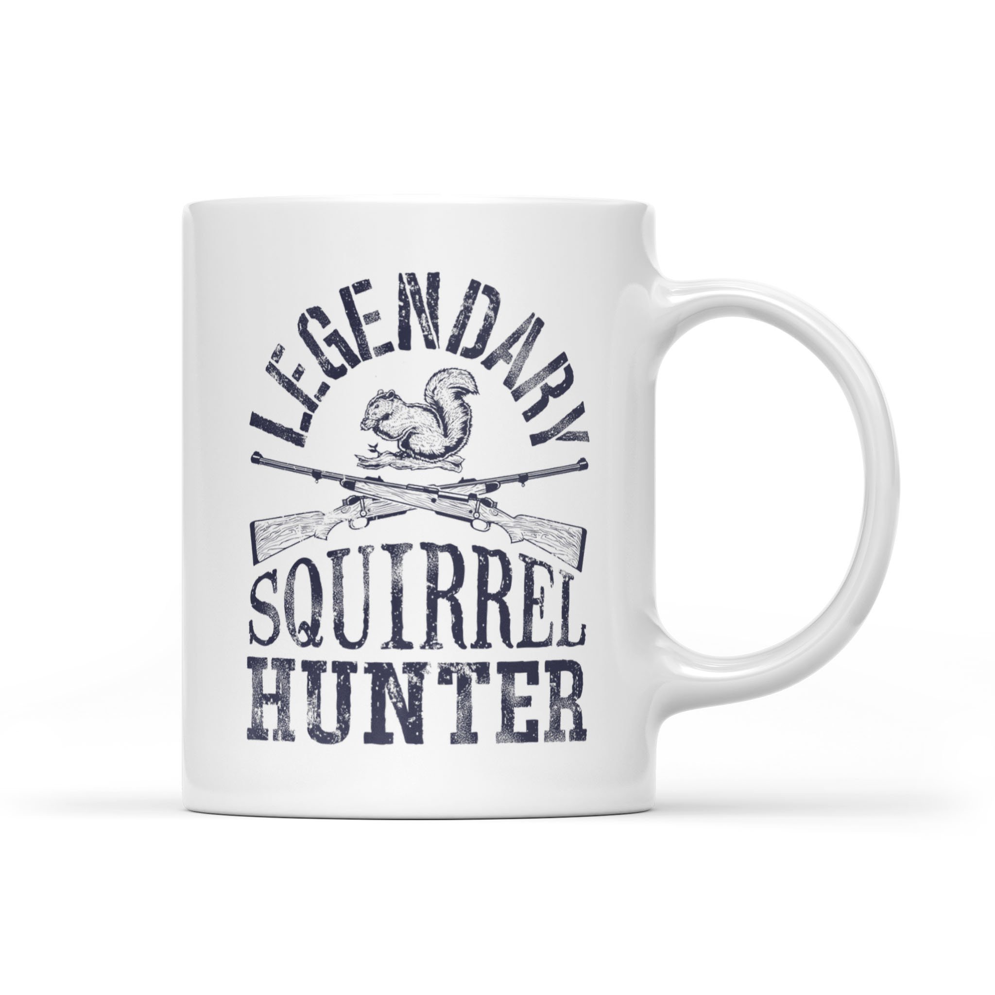 Legendary Squirrel Hunter Hunting Funny Vintage Gift Premium – White Mug