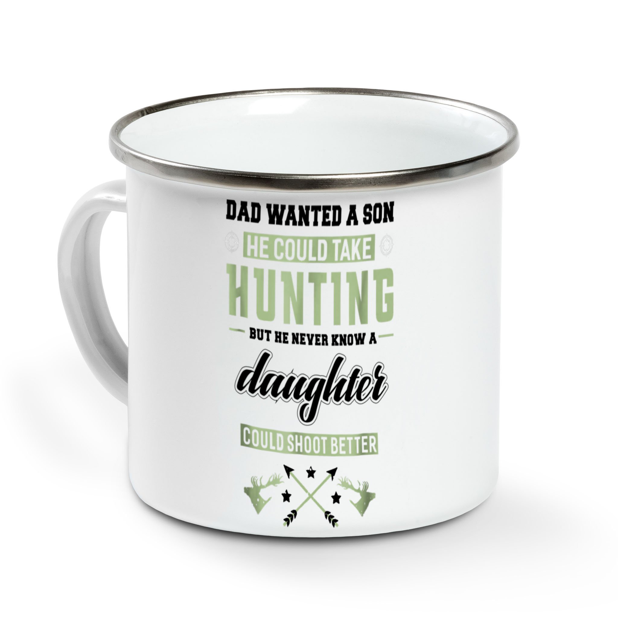 Dad Take Hunting Daughter Shoot Better Hunter – Campfire Mug