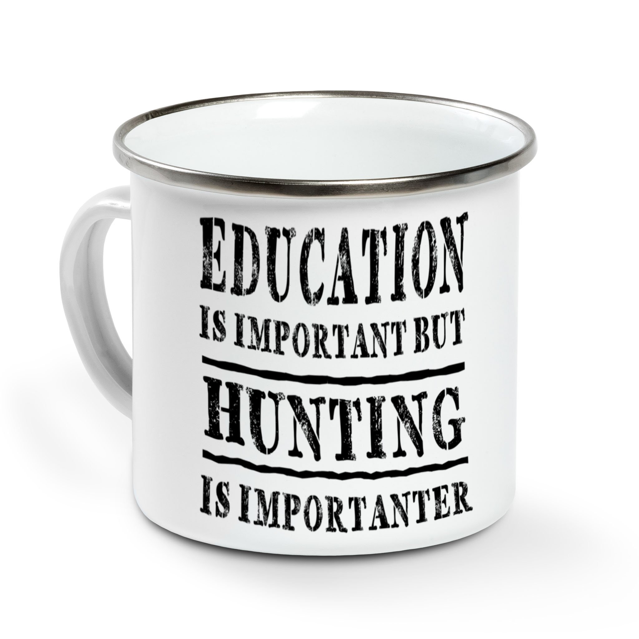 Education Is Important But Hunting Is Importanter – Campfire Mug