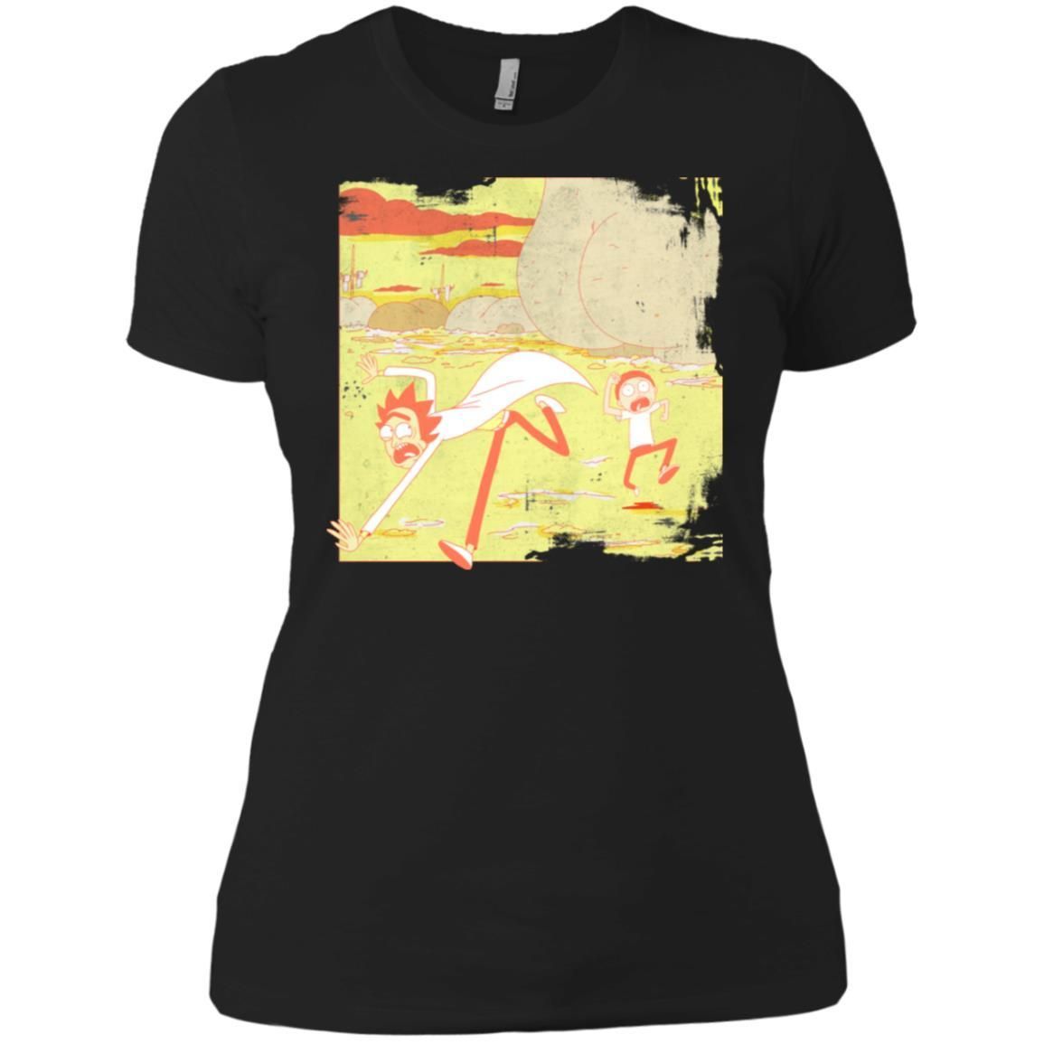 Rick And Morty Escape From Buttworld Women T-Shirt