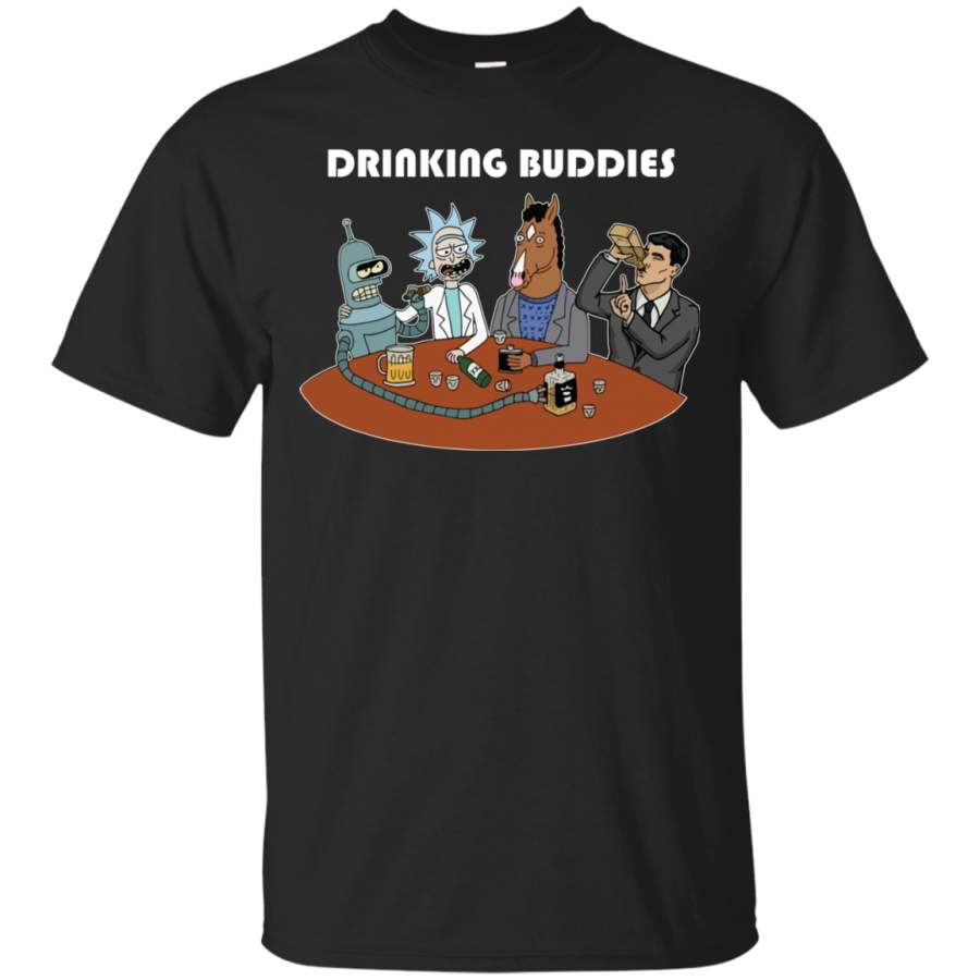 AGR Rick and Morty, Archer, BoJack Horseman Drinking Buddies Shirt