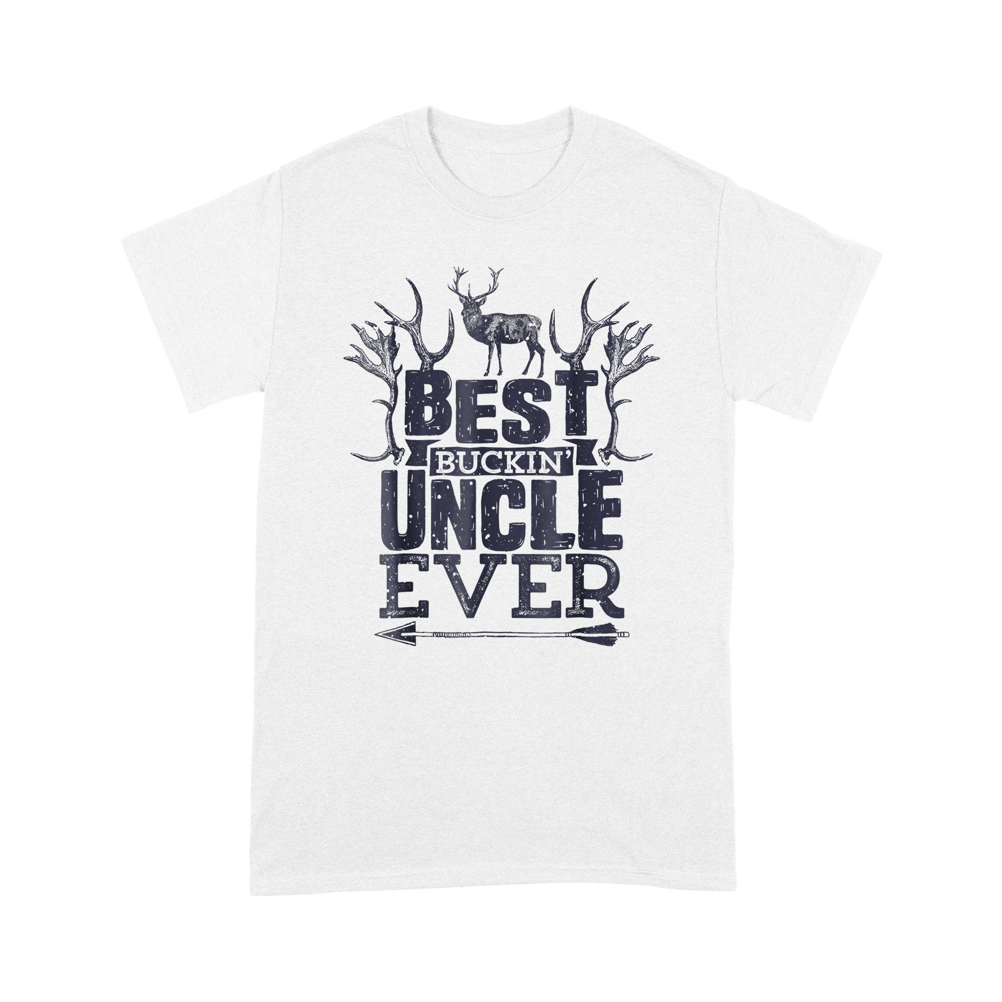 Best Buckin Uncle Ever Hunting Hunter Bucking Gift – Standard T-shirt