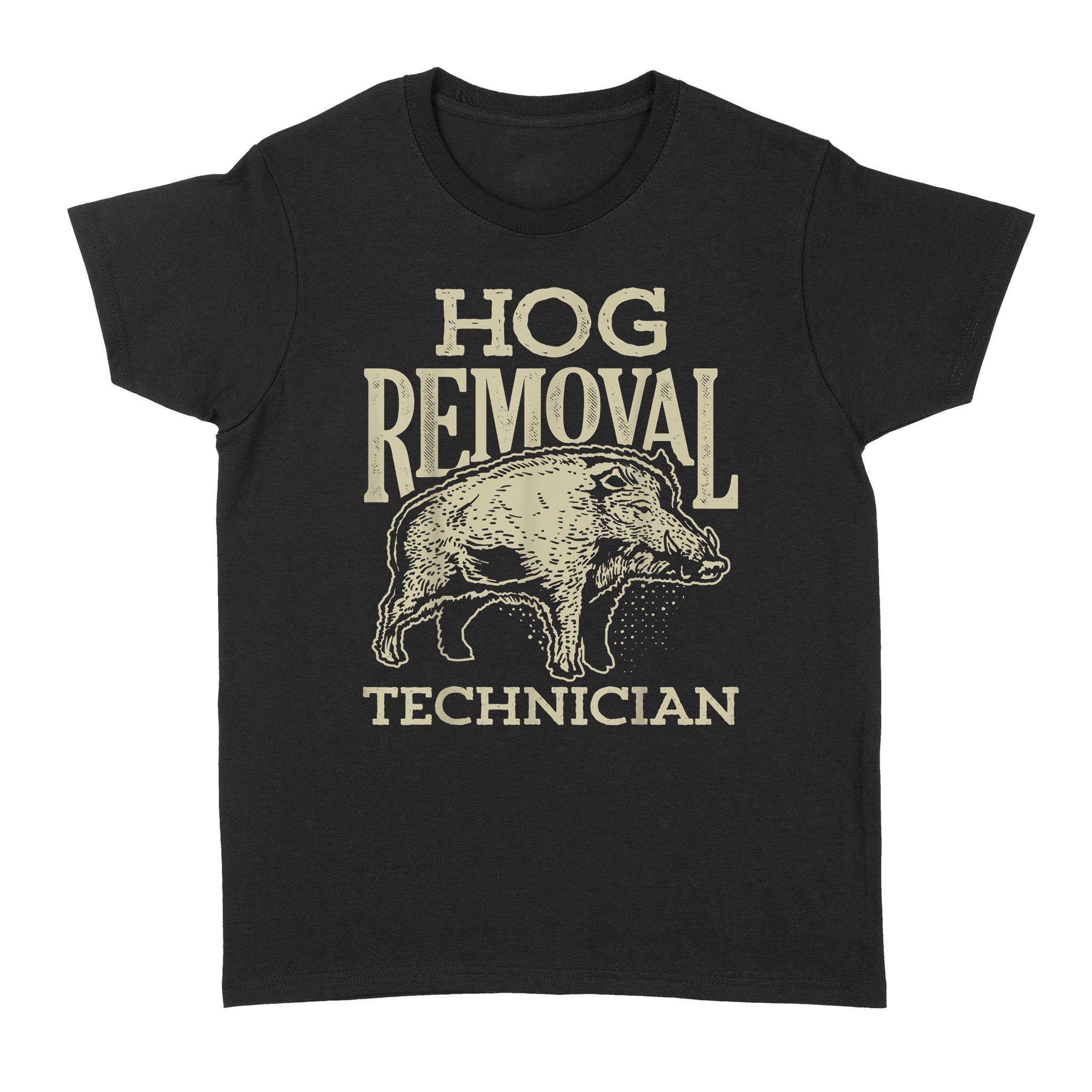 Hog Removal Technician Boar Hunting Vintage Pig Gift – Standard Women’s T-shirt