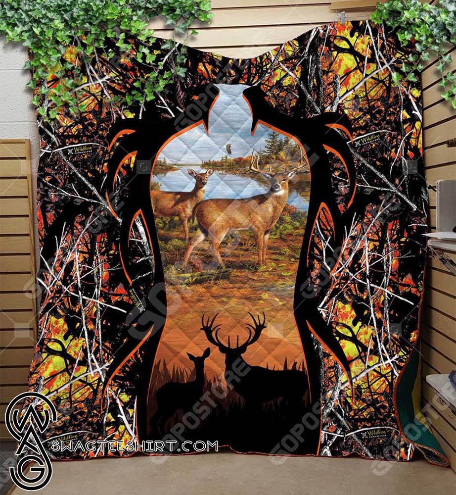 Deer Hunting Premium Quilt