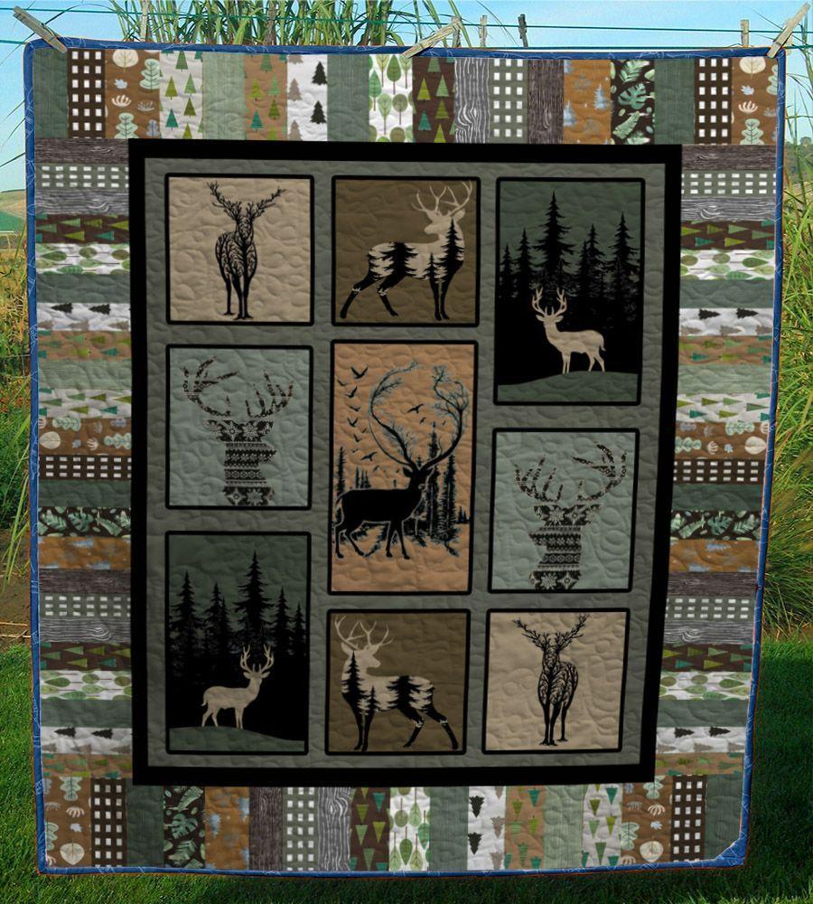 Hunting Deer Quilt Tucgo