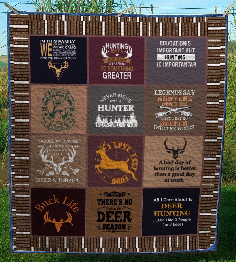 Hunting Deer Quilt Tuagk