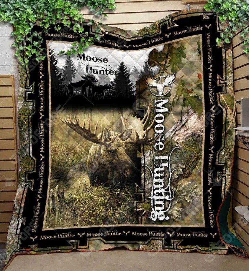 Moose Hunting Camo Quilt Cugfw