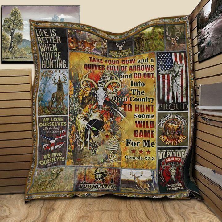 Hunting Deer Girl Ddt V Quilt