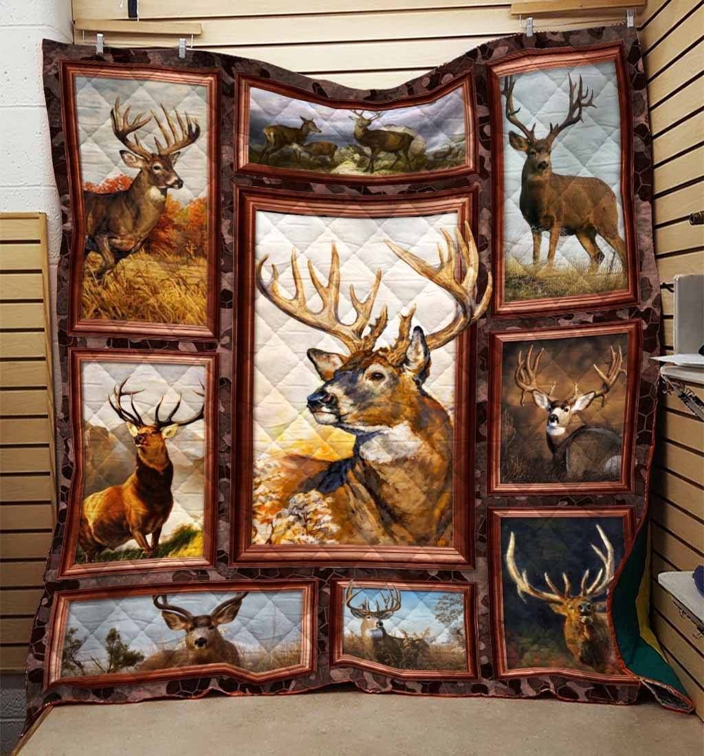 Deer Hunting Quilt Tugnw