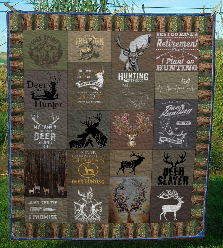 Deer Hunting Quilt Tuhrk